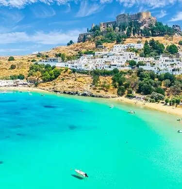 Fly from London to Greece